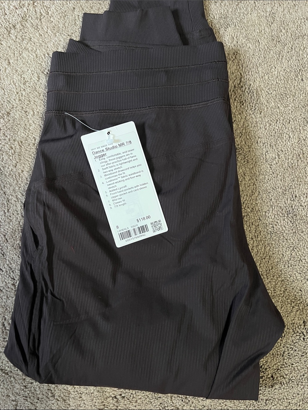 Lululemon Dance Studio Jogger size 8